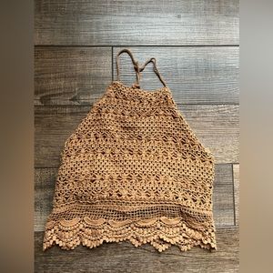 Forever 21 Crochet Halter Top